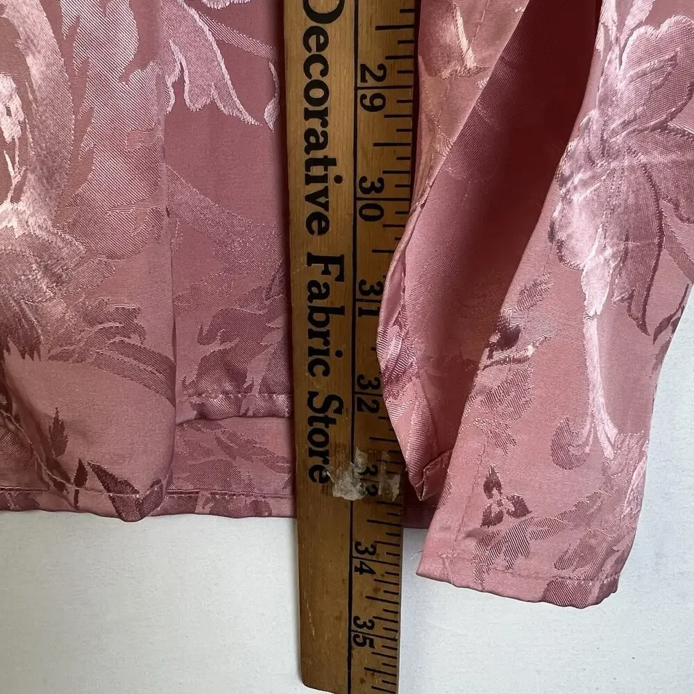 Victoria's Secret Gold Label Sleepwear Gown Women M / L Blush Pink Button Front
